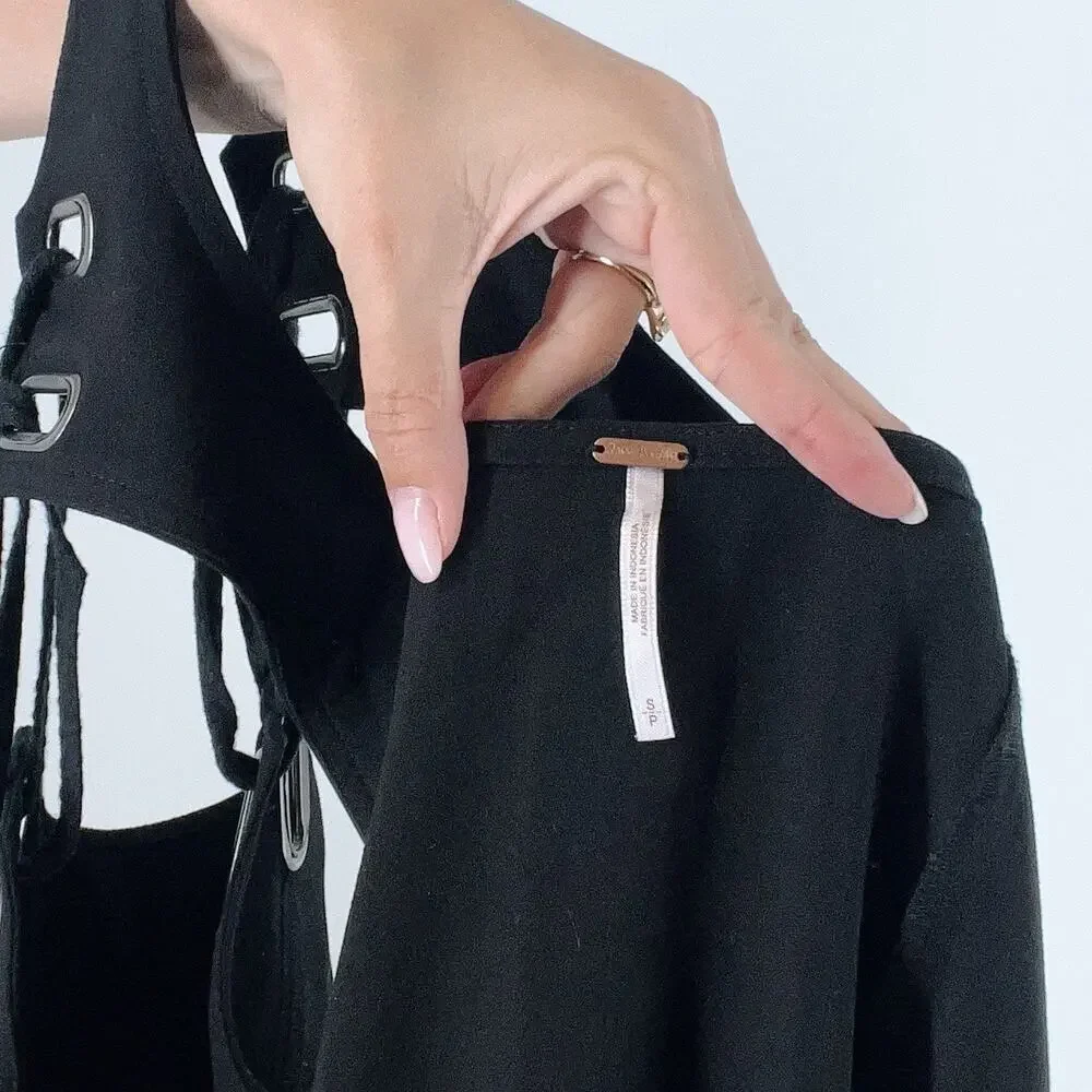 Free People Black Baby Love Dress Size Small - Picture 5 of 5